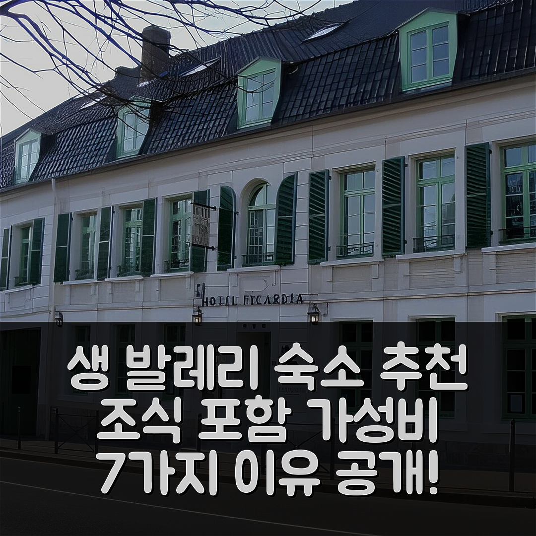 생 발레리 쉬르 솜 숙소 여행 호텔 추천 피카르디아 호텔 | 조식과 가성비 뛰어난 7가지 이유
