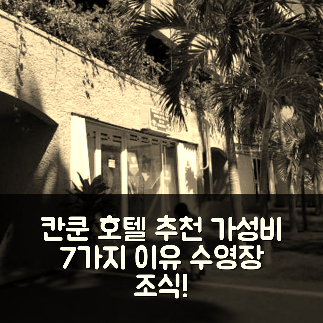 칸쿤 숙소 여행 호텔 추천 투 데파 앤 엘 빠라이소 칸쿤 | 수영장과 조식으로 가성비 좋은 7가지 이유