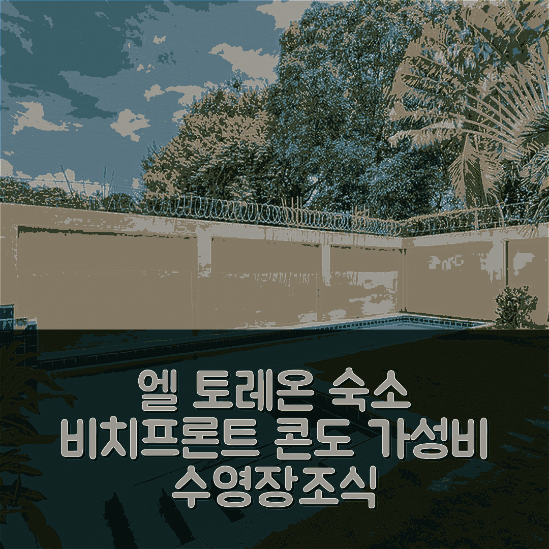 샌 주안 델 수르 숙소 여행 호텔 추천 비치프론트 콘도 엘 토레온 | 가성비 좋은 수영장과 조식 정보 7가지