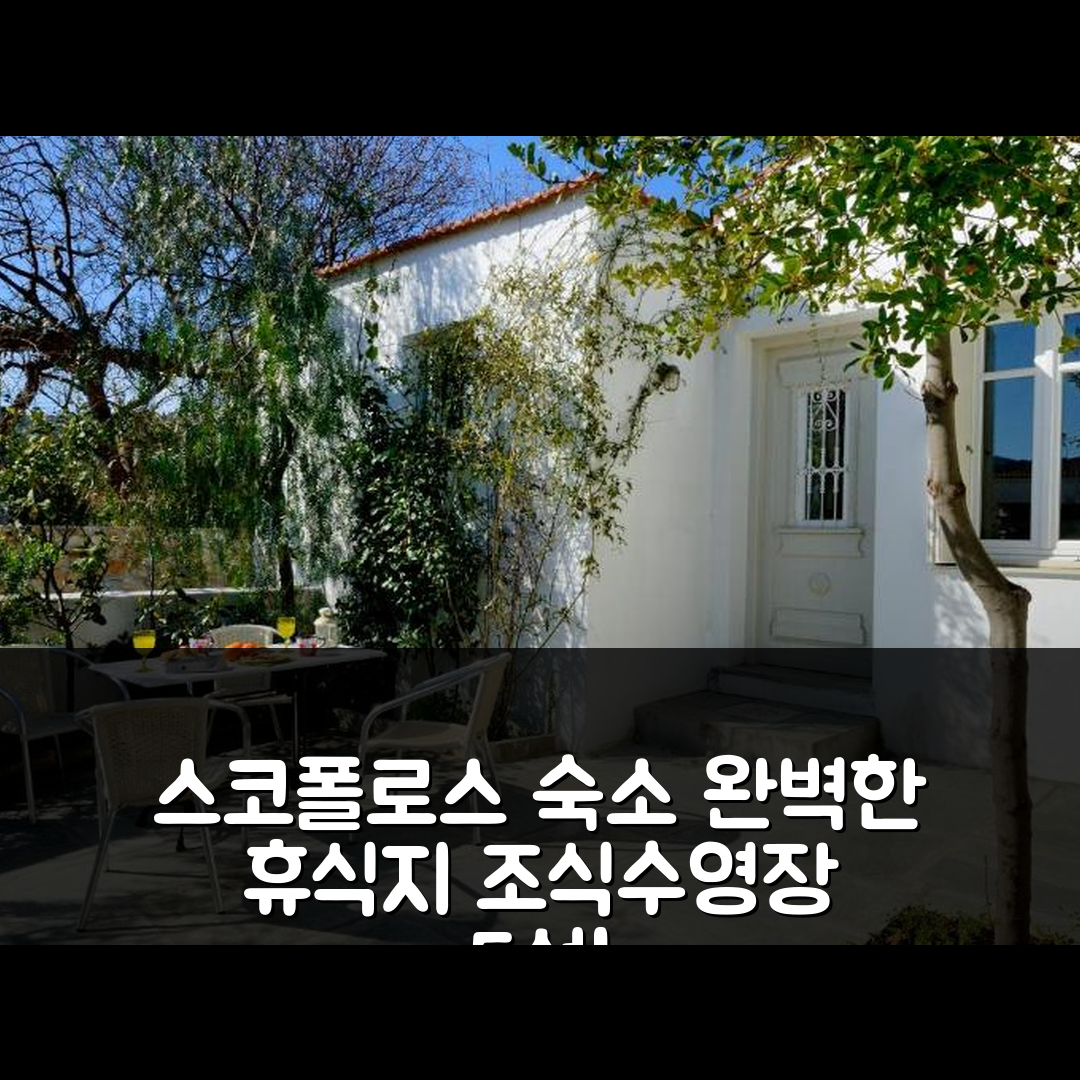 스코폴로스 숙소 여행 호텔 추천 플라니타스 빌라스 | 3성급 조식과 수영장으로 완벽한 휴식지 5가지 이유