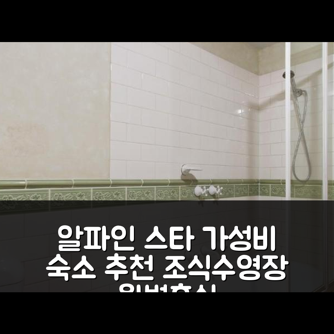 디너 플레인 숙소 여행 호텔 추천 알파인 스타 | 3가지 가성비와 조식, 수영장으로 완벽한 휴식 공간