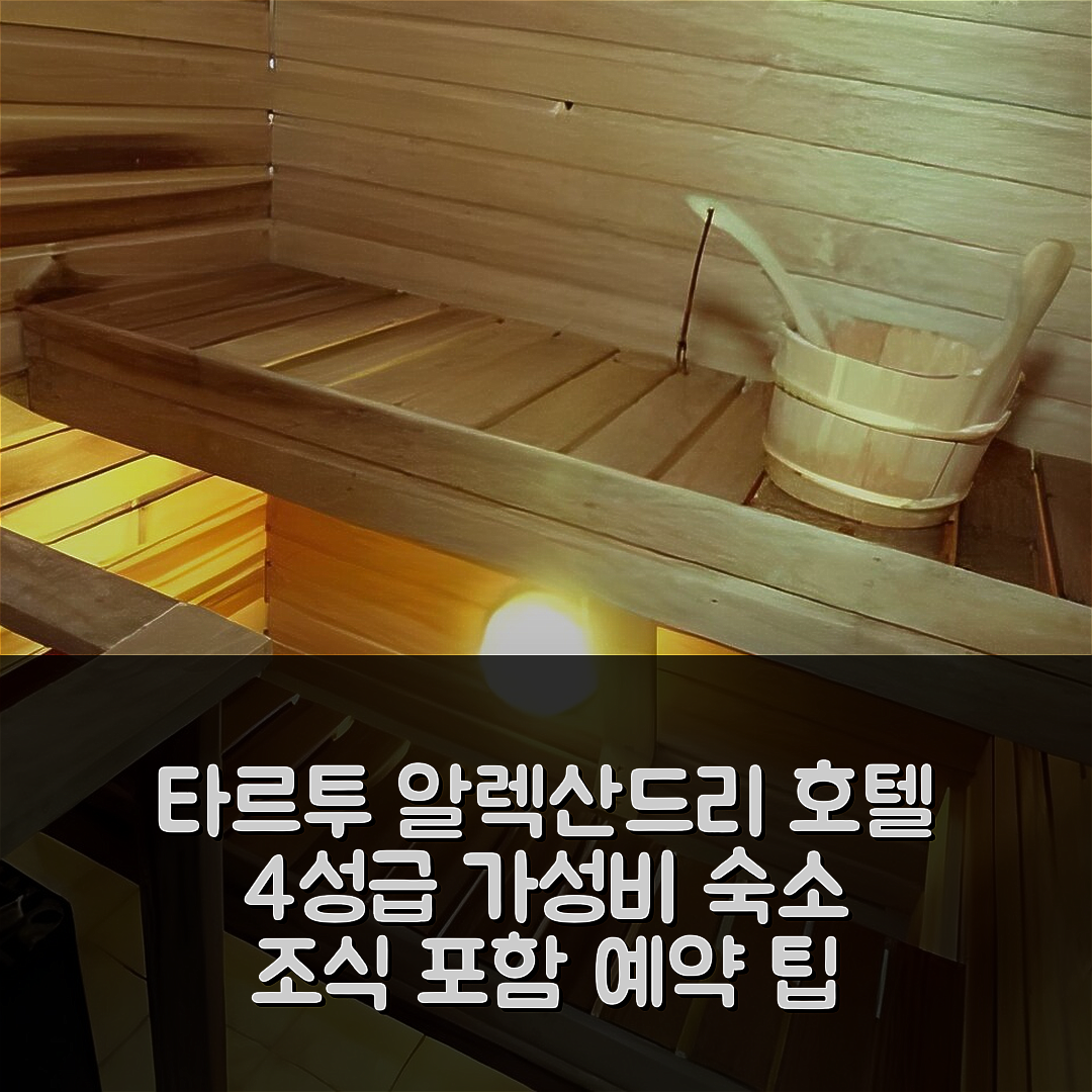 타르투 숙소 여행 호텔 추천 알렉산드리 호텔 | 4성급 조식과 가성비 좋은 위치 및 예약 팁 5가지