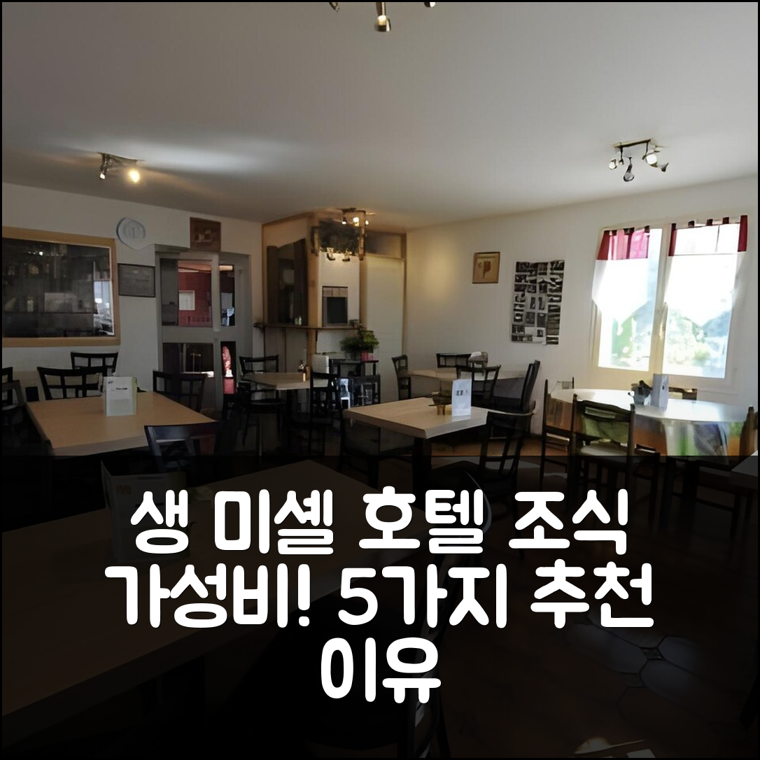 디뉴 레 방 숙소 여행 호텔 추천 생 미셸 호텔 | 조식과 가성비 뛰어난 5가지 이유