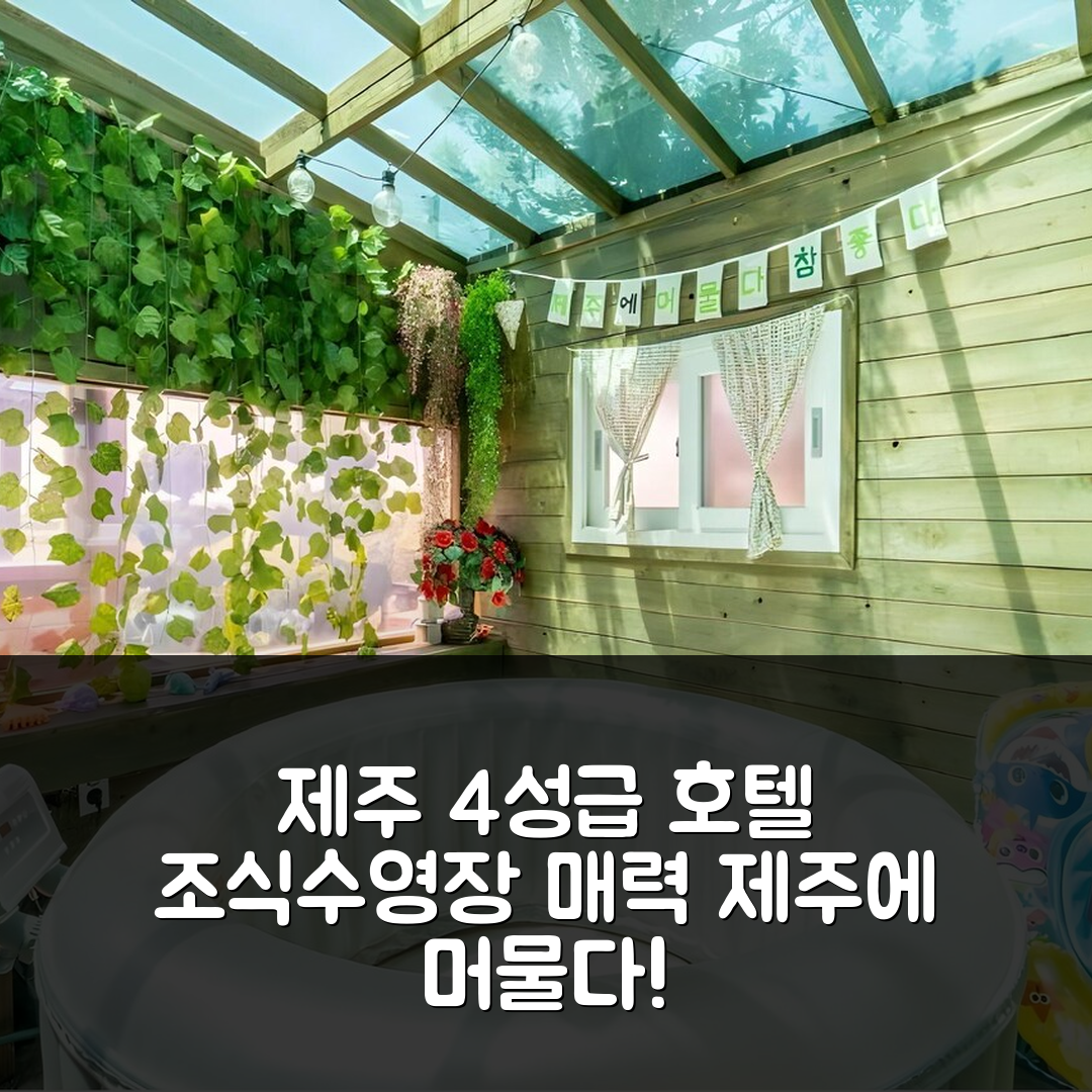 제주 숙소 여행 호텔 추천 제주 제주에 머물다 | 4성급 조식과 수영장이 매력적인 이유 5가지