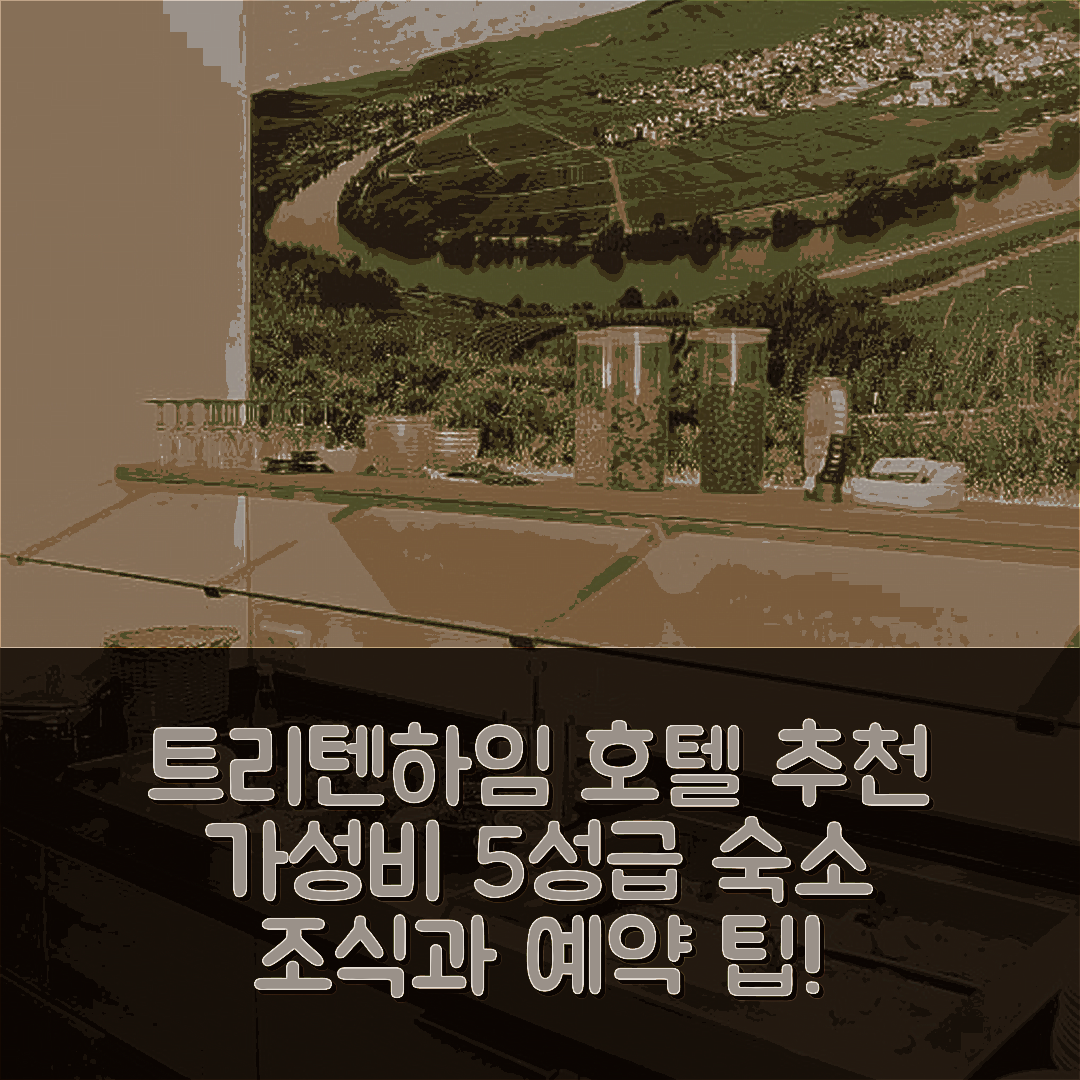 트리텐하임 숙소 여행 호텔 추천 세미나쇼프 호텔 | 가성비와 조식이 뛰어난 5성급 숙소 및 예약 팁 7가지