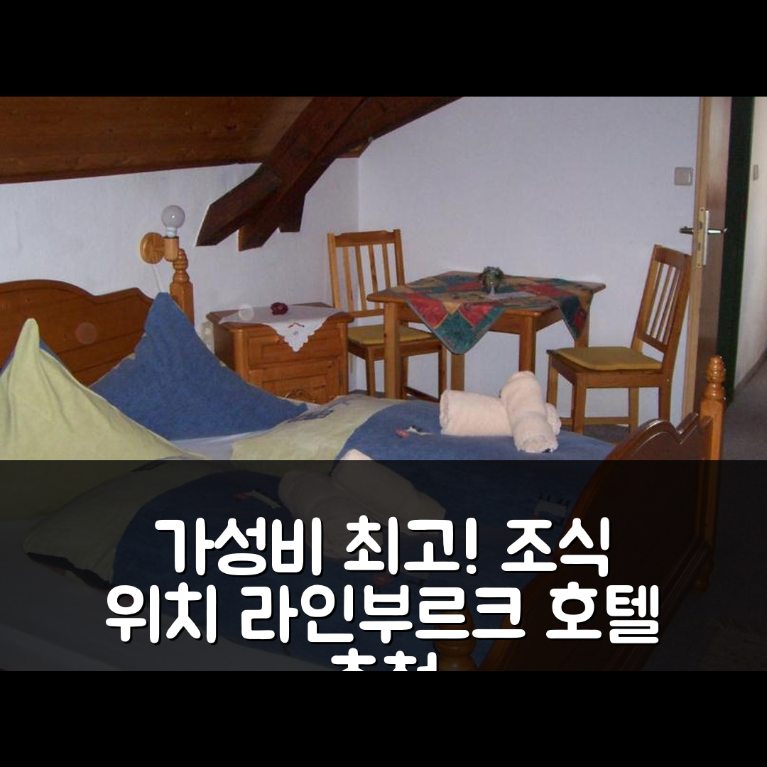 라인부르크 숙소 여행 호텔 추천 랜트가스토프 고젠뮤레 | 가성비 뛰어난 조식과 최고의 위치를 자랑하는 5가지 이유