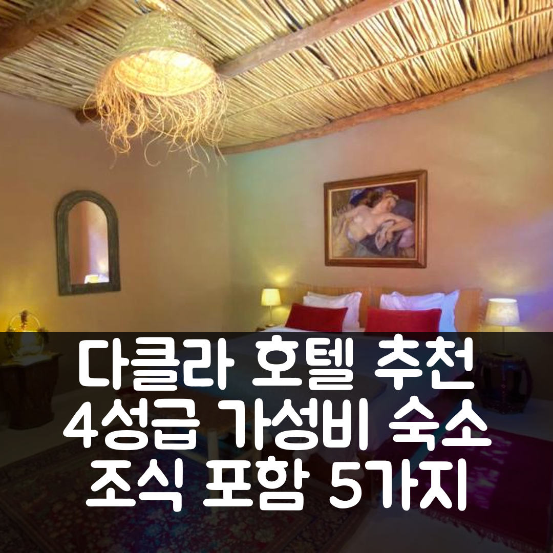 다클라 숙소 여행 호텔 추천 다르 타와르타 게스트 하우스 | 4성급 가성비와 조식으로 매력적인 5가지 이유